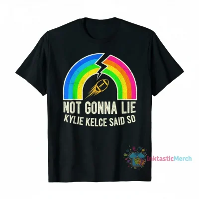 Kylie Kelce 'Not Gonna Lie' Broken Rainbow Tee