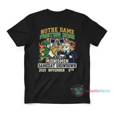 Notre Dame vs Navy 2025 Gameday Tee
