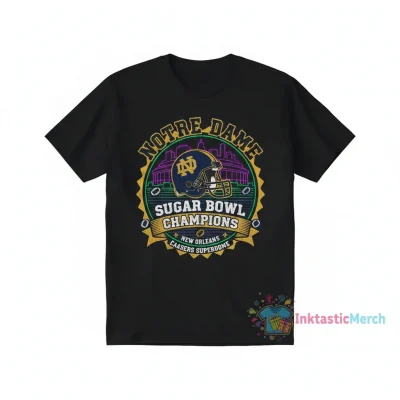 Notre Dame Sugar Bowl Champions Caesars Superdome New Orleans T-Shirt
