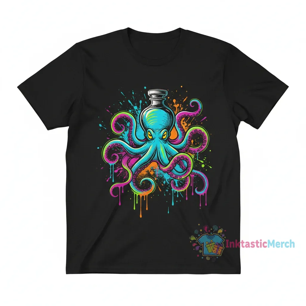Octopus Ink: Unleash Your Inner Ocean Soul T-Shirt 1 Octopus Ink: Unleash Your Inner Ocean Soul T-Shirt