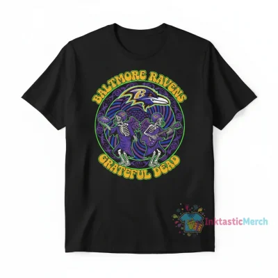 Official Baltimore Ravens NFL x Grateful Dead T-Shirt: Ultimate Comfort & Style