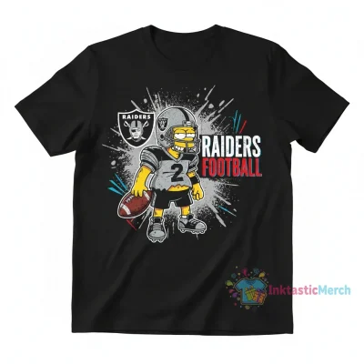 Bart Simpson x Las Vegas Raiders Official Football Shirt