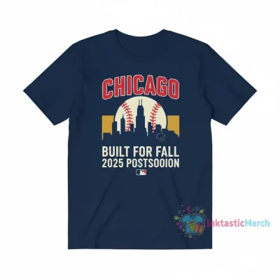 Chicago Cubs Built For Fall 2025 MLB Postseason Shirt