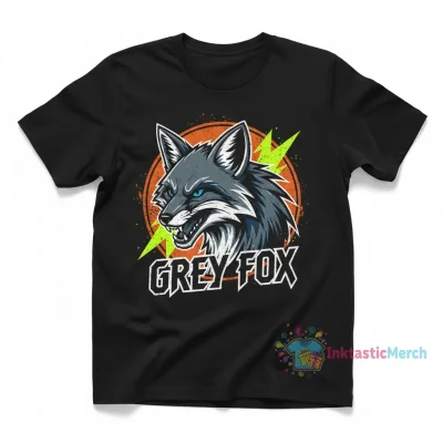 Official Grey Fox T-Shirt | High-Quality Cotton Graphic Tee
