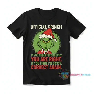 Grinch "Grouchy & Bossy" Official Licensed T-Shirt