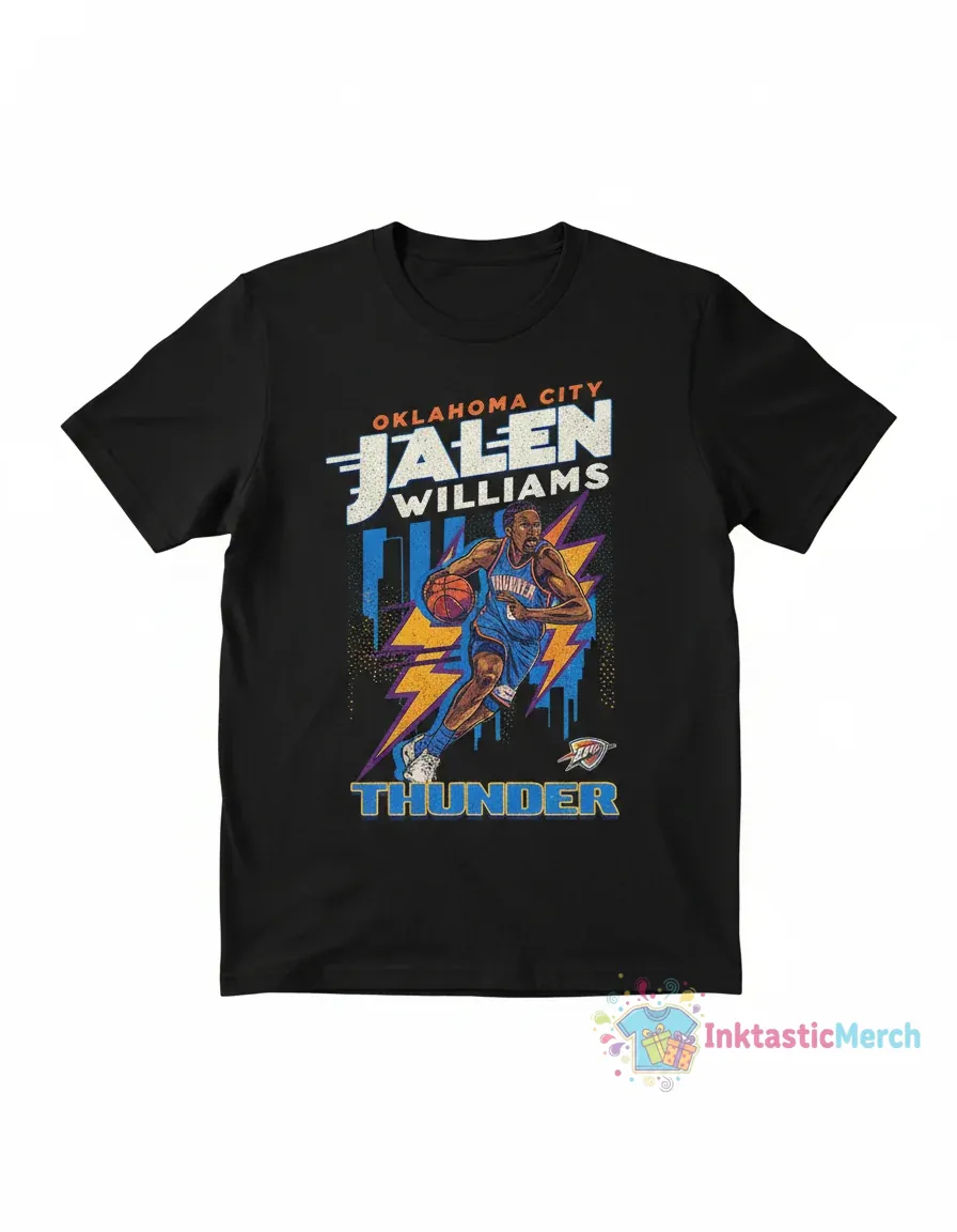 Jalen Williams Thunder Graphic Tee 1 Jalen Williams Thunder Graphic Tee
