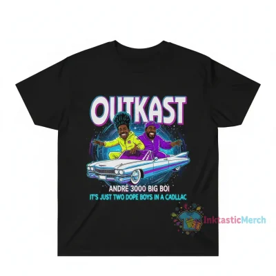 Official Outkast Andre 3000 & Big Boi "Two Dope Boyz in a Cadillac" T-Shirt