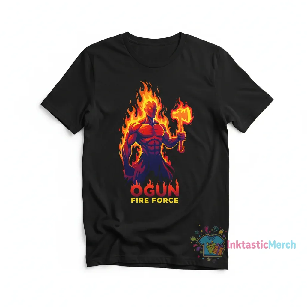Ogun Fire Force T-Shirt - Graphic Tee for Fans 1 Ogun Fire Force T-Shirt - Graphic Tee for Fans