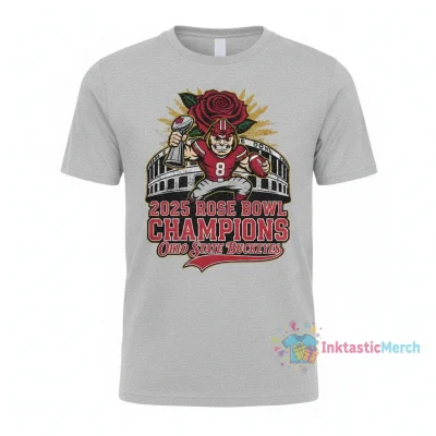 Ohio State Buckeyes 2025 Rose Bowl Champions Mascot T-Shirt
