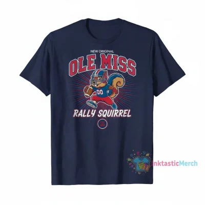 Ole Miss Football Rally Squirrel Licensed T-Shirt