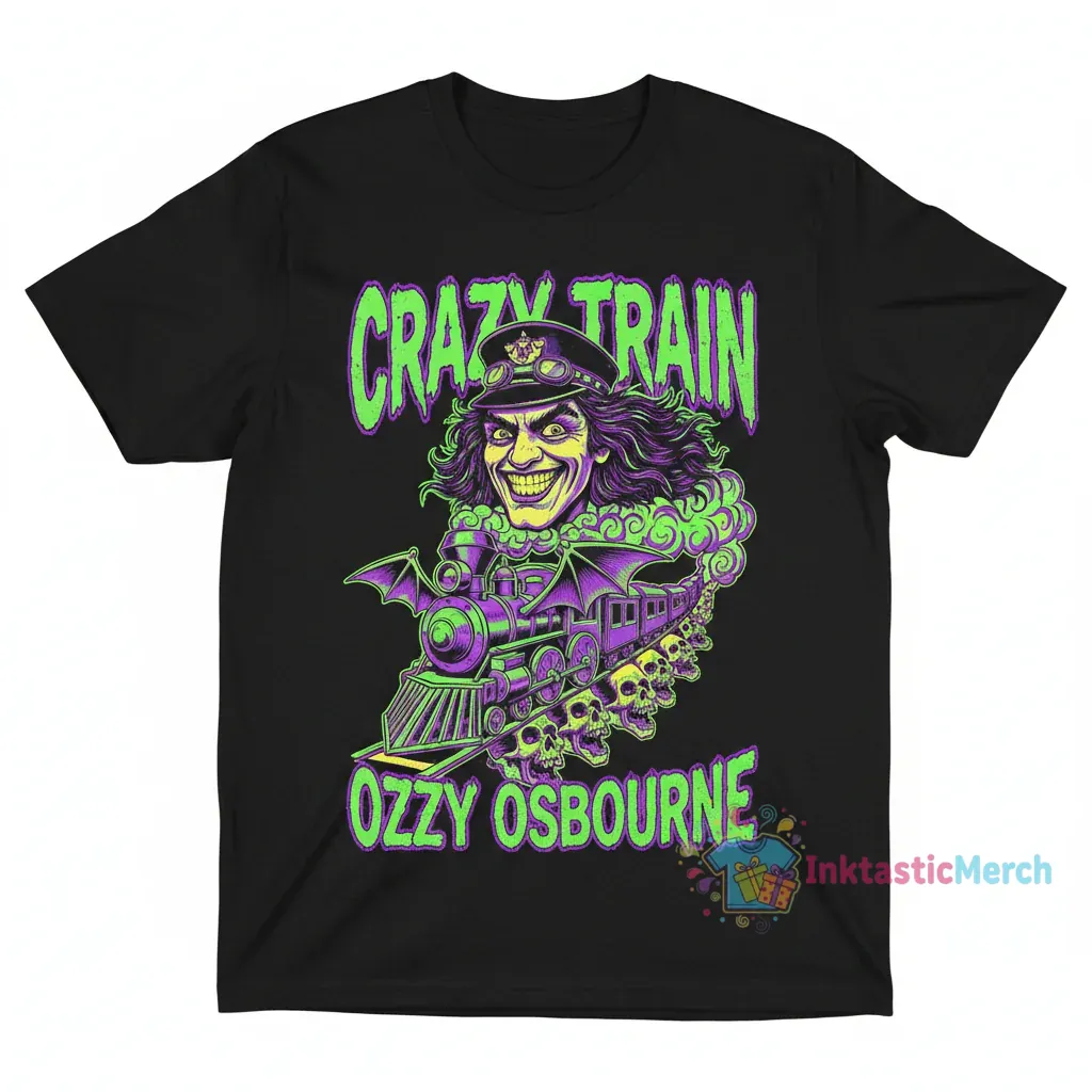 Ozzy Osbourne Crazy Train Tee 1 Ozzy Osbourne Crazy Train Tee