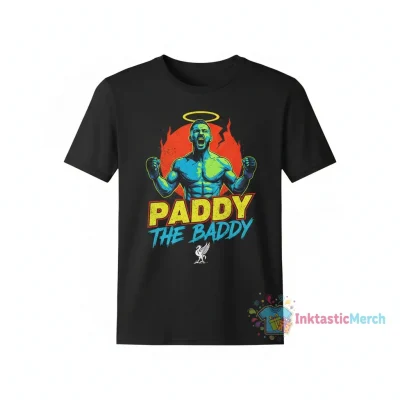Paddy Pimblett 'The Baddy' Heavyweight T-Shirt - Black, Size S