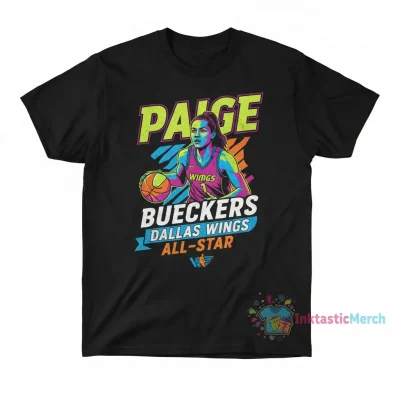 Paige Bueckers Dallas Wings WNBA All-Star Vintage Tee