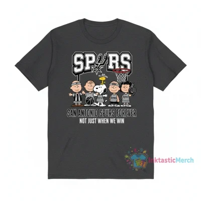Peanuts x NBA San Antonio Spurs "Forever Not Just When We Win" T-Shirt