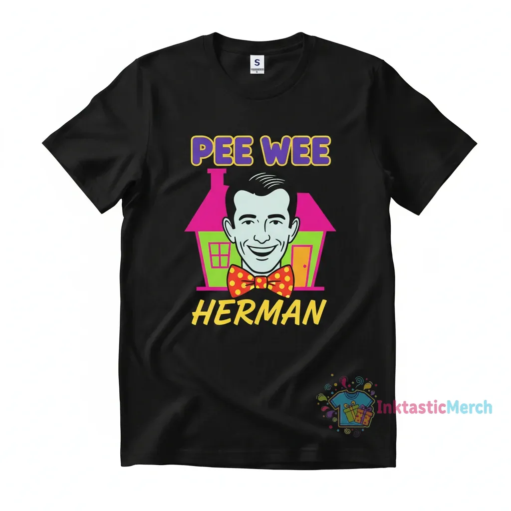 Pee Wee Herman Men's Heavyweight T-Shirt - Black, Size S 1 Pee Wee Herman Men's Heavyweight T-Shirt - Black, Size S