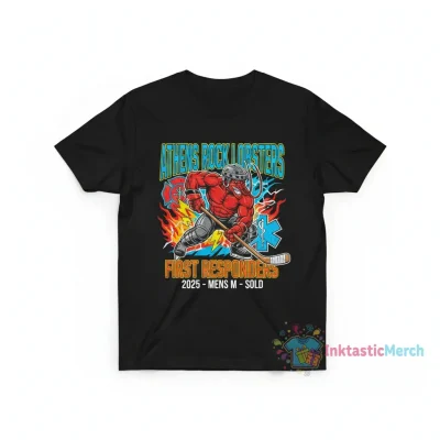 Personalized Athens Rock Lobsters x First Responders 2025 Hockey Shirt Unisex Men's M