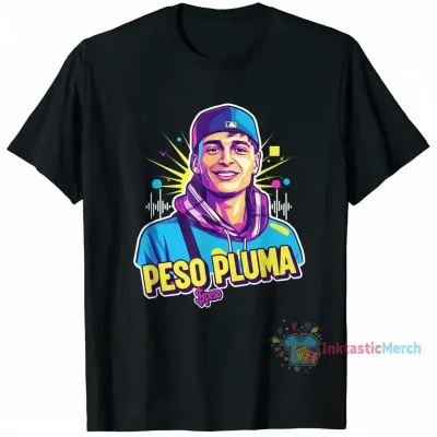 Peso Pluma Merch Men's Heavyweight T-shirt - Durable & Stylish Black (Size S)