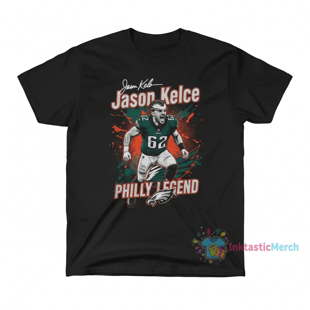 Philadelphia Eagles Jason Kelce Signature Caricature Ornament 1 Philadelphia Eagles Jason Kelce Signature Caricature Ornament
