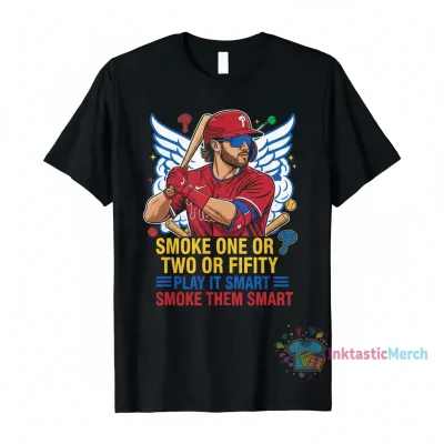 Bryce Harper Smoke Smart Phillies Tee