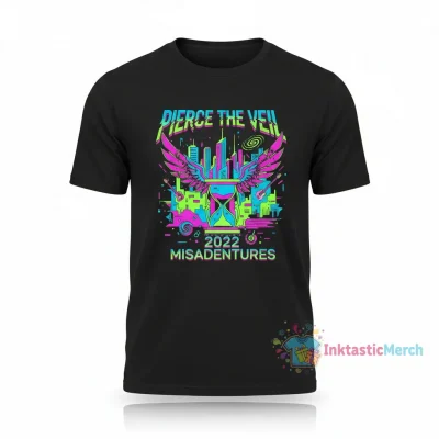Home 7 Pierce The Veil 2022 Misadventures Shirt, Pierce The Veil Tour Shirt Men's Heavyweight T-shirt