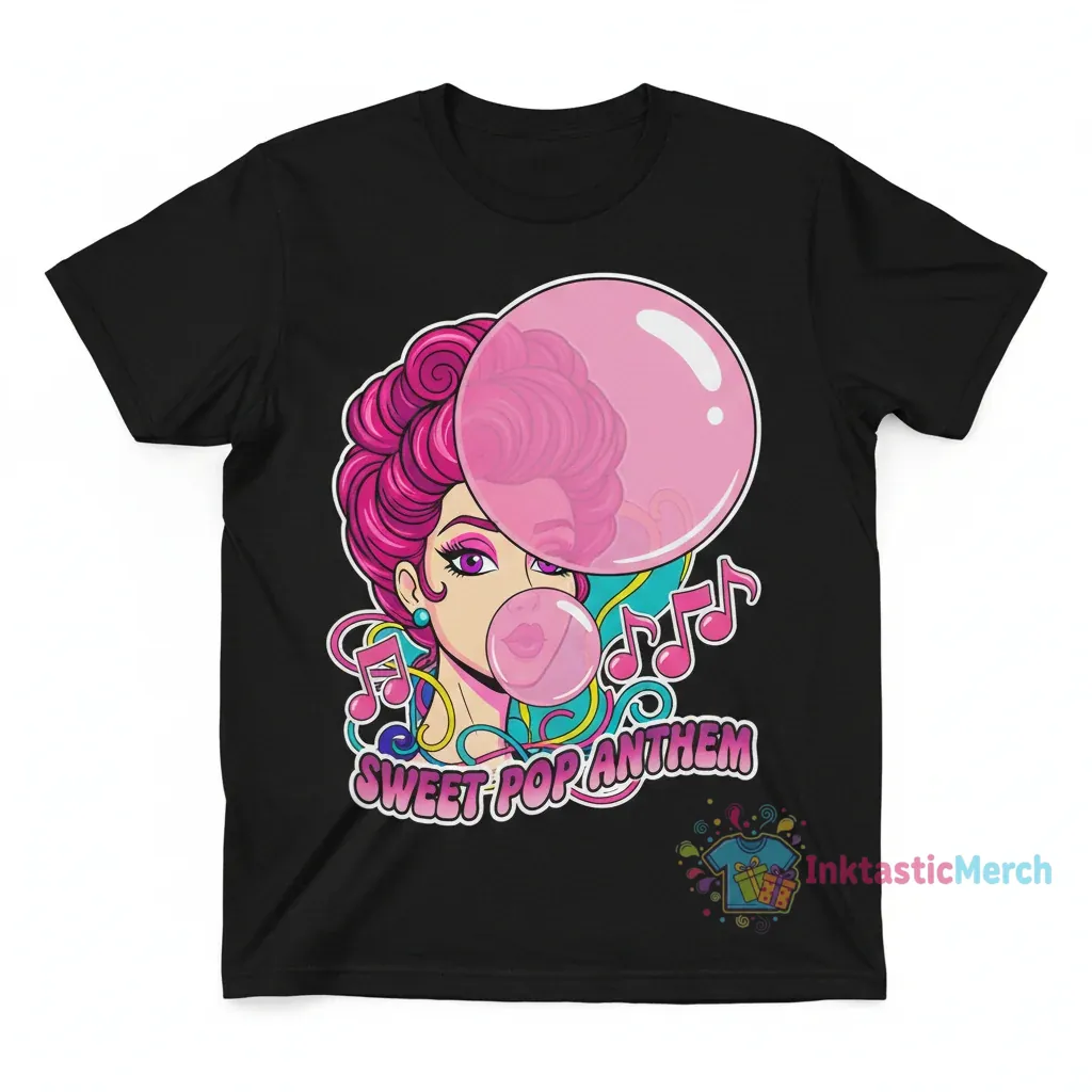 Pink Bubble Gum Singer Tee 1 Pink Bubble Gum Singer Tee