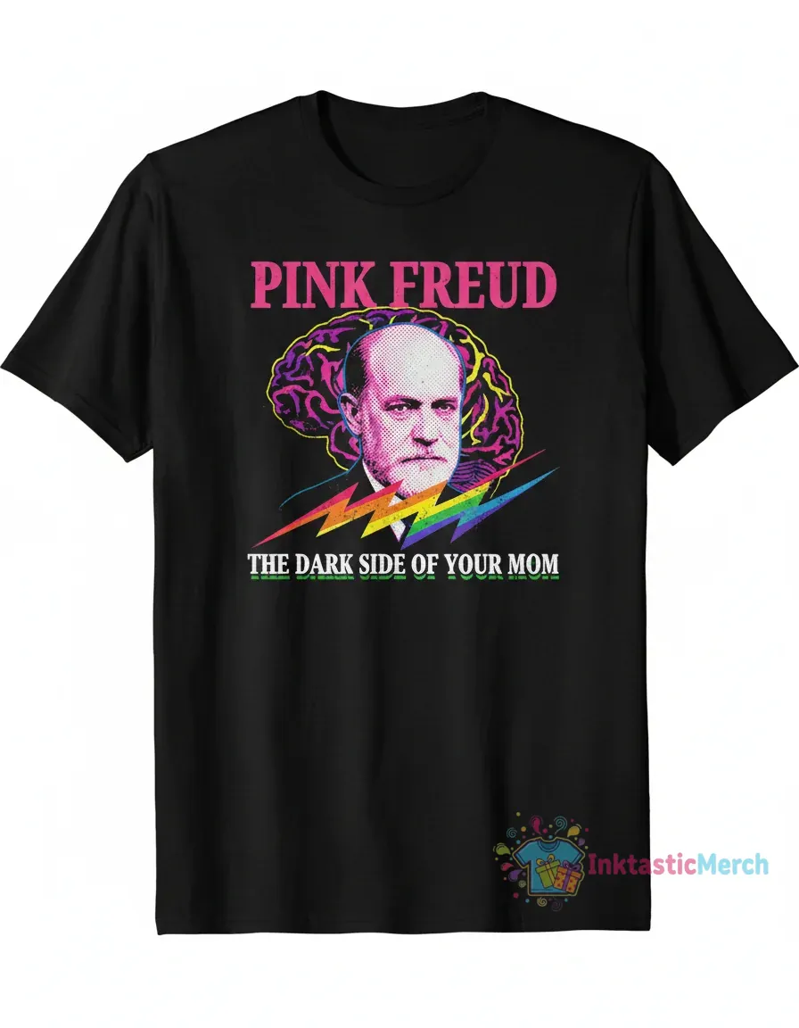 Pink Freud - The Dark Side of Your Mom Tee 1 Pink Freud - The Dark Side of Your Mom Tee