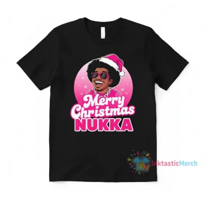 Pink Merry Christmas Nukka Shirt