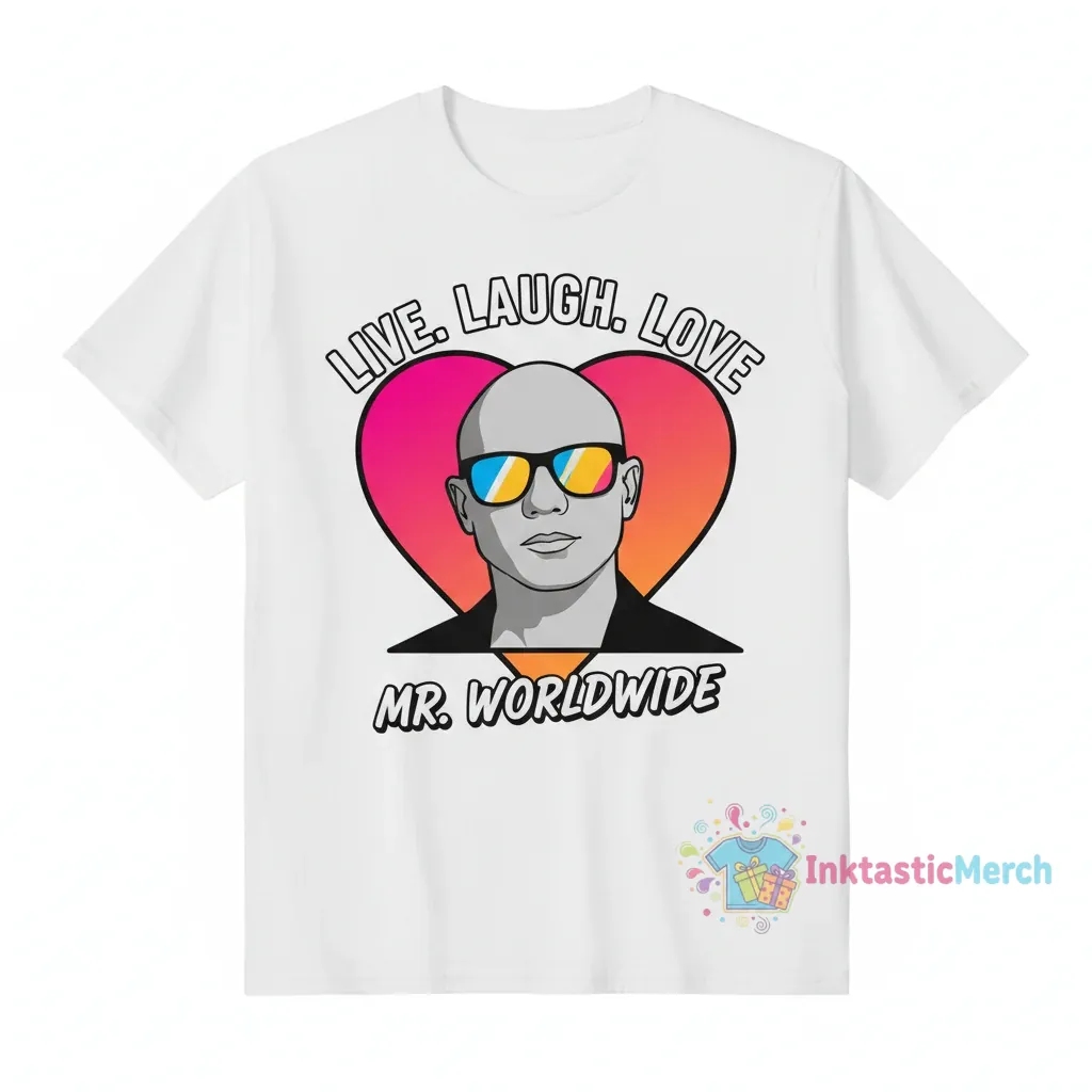 Pitbull Live Laugh Love Mr Worldwide Tee 1 Pitbull Live Laugh Love Mr Worldwide Tee