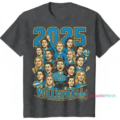 Pitt Panthers Volleyball 2025 Roster: A Caricature Celebration Tee