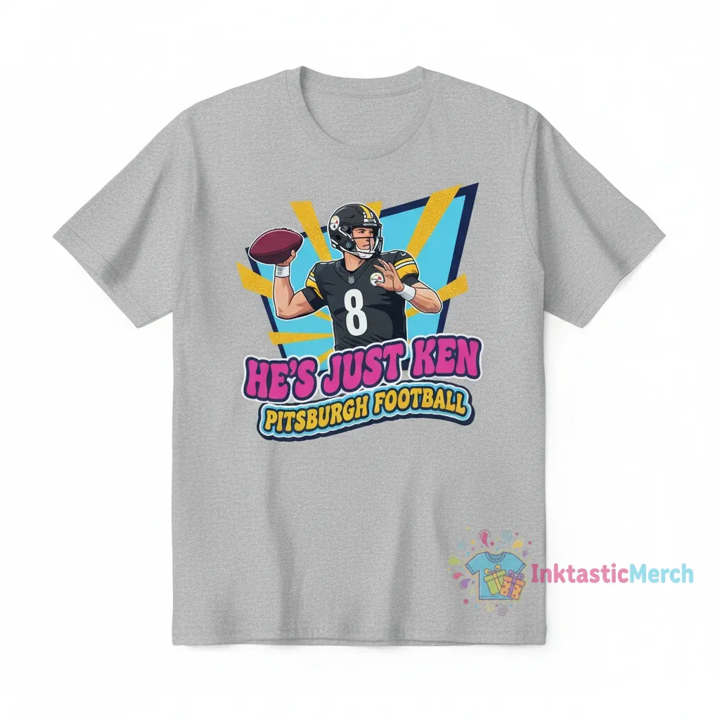 Kenny Pickett Pittsburgh Football "He's Just Ken" T-Shirt 1 Kenny Pickett Pittsburgh Football "He's Just Ken" T-Shirt
