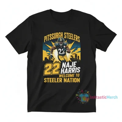 Pittsburgh Steelers 22 Najee Harris Welcome to Steeler Nation T-Shirt
