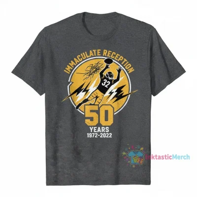 Pittsburgh Steelers Immaculate Reception 50th Anniversary Signature T-Shirt
