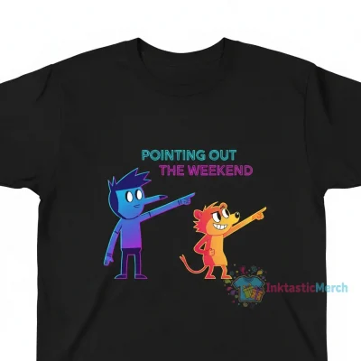 Regular Show Mordecai and Rigby Pointing T-Shirt