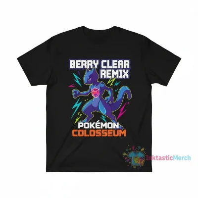 Pokemon Colosseum Mewtwo x Berry Clear Sprite Remix T-Shirt