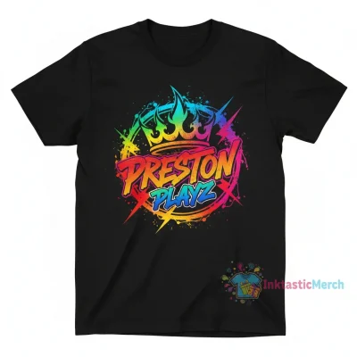 PrestonPlayz Men's Heavyweight T-Shirt - Black, Size S - Built to Last