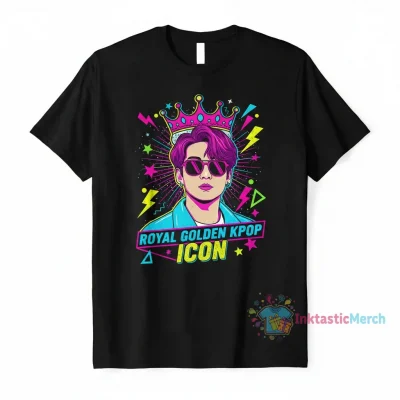 Princess Diana Jungkook BTS Kpop Retro Graphic Men's Classic T-shirt - Black