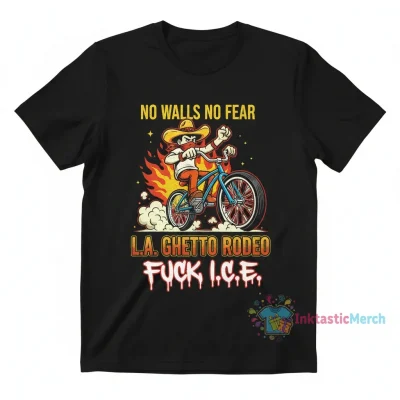 LA Fuck ICE Ghetto Rodeo Tee
