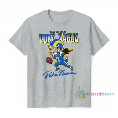 Puka Nacua Los Angeles Rams Signature Cartoon Shirt