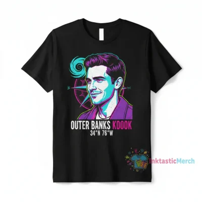 Rafe Cameron "OBX" T-Shirt - Drew Starkey Inspired Classic Fit (Black, Size S)