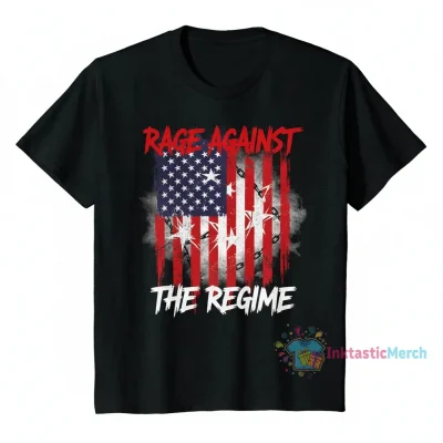 Rage Against the Regime American Flag Tee - Durable, Stylish, & Comfortable