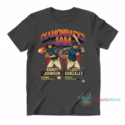 Arizona Diamondbacks MLB Jam Tee: Johnson & Gonzalez Edition
