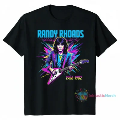 Randy Rhoads Heavyweight T-Shirt - Black (Size S)