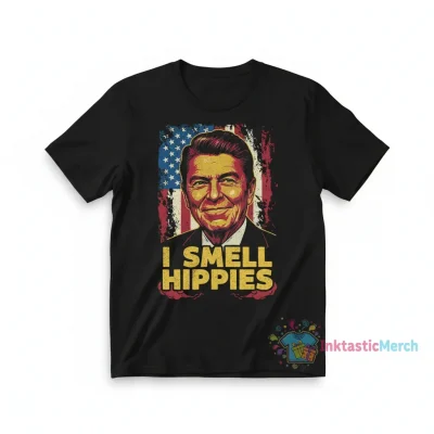 Reagan: Smell the Vibes, Rock the Flag Tee