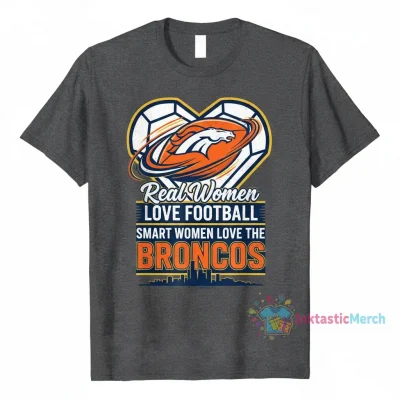 Denver Broncos Heart Diamond Shirt: For the Woman Who Loves Football & Smart Style
