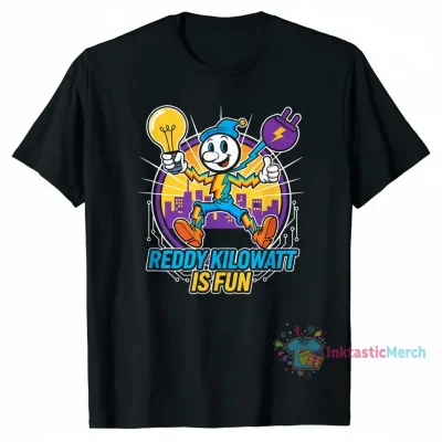 Reddy Kilowatt Fun Tee - Men's Heavyweight Black S