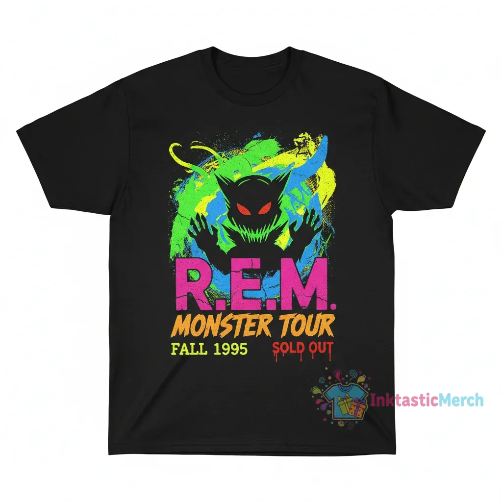 R.E.M. Monster Tour Tee | XL Lilac Jersey 1 R.E.M. Monster Tour Tee | XL Lilac Jersey