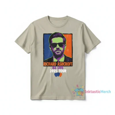 Richard Ashcroft 'RA Live 2025' Beige Tour T-Shirt