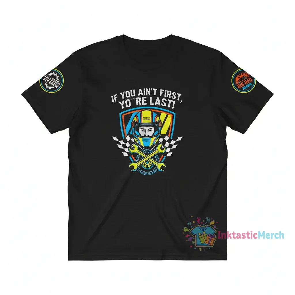 Ricky Bobby Talladega Nights Pit Crew Uniform T-Shirts Men's Heavyweight T-shirt 1 Ricky Bobby Talladega Nights Pit Crew Uniform T-Shirts Men's Heavyweight T-shirt