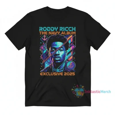 Roddy Ricch 'The Navy Album' 2025 Exclusive Merch T-Shirt