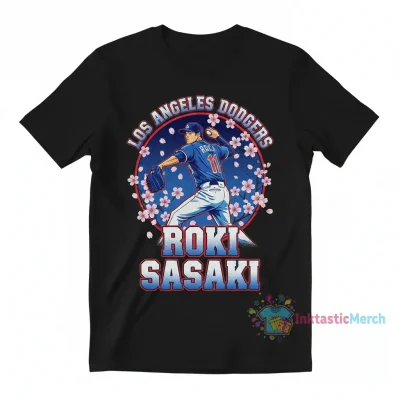 Roki Sasaki 11 Cherry Blossom Dodgers Shirt